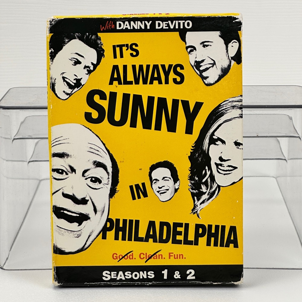 Its Always Sunny in Philadelphia Seasons 1 & 2 DVD Box Set Danny DeVito Comedy